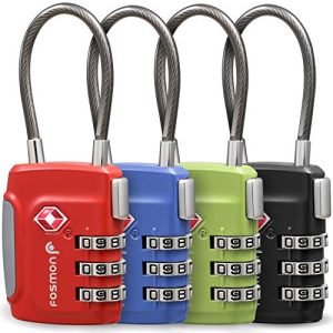 Suitcase lock Fosmon – TSA cable lock PREMIUM for suitcases