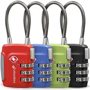 Kofferschloss fosmon tsa kabelschloss premium fuer koffer