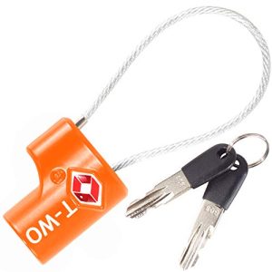 Koffertlås OW-Travel kabellås med nøkkel