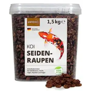 Koifutter petifool koi seidenraupen 15kg getrocknet