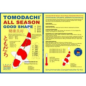 Alimento para koi Tomodachi, alimento para nadar, alimento para todas las estaciones para koi