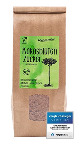 Kokosblütenzucker Kräuterladen.com, Bio, 1kg