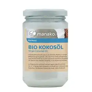 Kokosoel manako bio kokosfett nativ kaltgepresst 250 ml glas