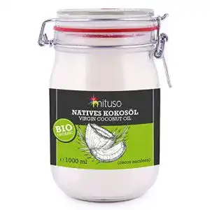 Kokosoel mituso bio nativ 1000 ml im buegelglas