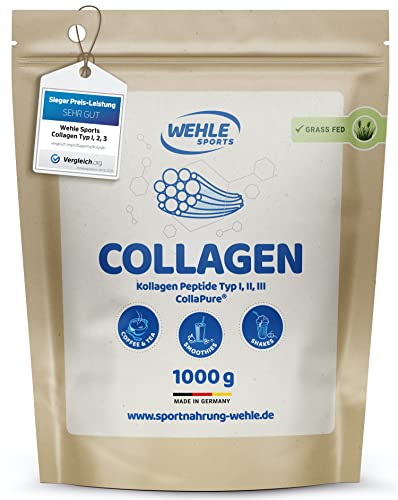 Kollagen Pulver Wehle Sports Collagen Pulver 1 KG, bioaktiv