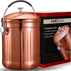 Komposteimer RED FACTOR Premium Kompostbehälter Küche