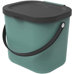 Contenedor de compost Rotho contenedor de residuos orgánicos 6l con tapa y asa