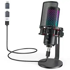 Kondensatormikrofon zealsound gaming mikrofon pc rgb