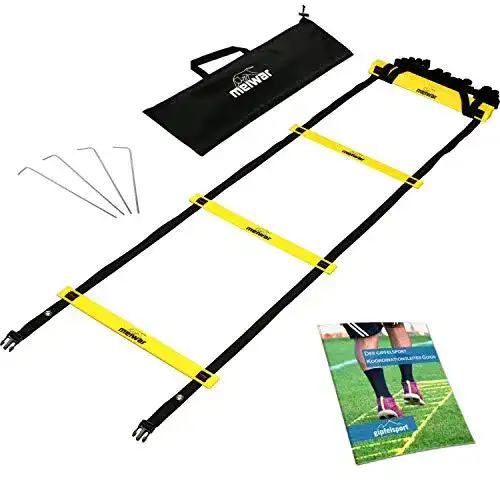 Koordinationsleiter Meiwar 6m Trainingsleiter Set für Agility Training