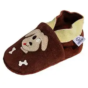 Krabbelschuhe lappade rex wildleder pirat lkw bagger auto