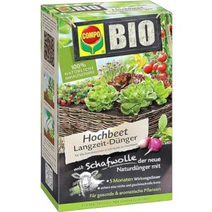 Fertilizante a base de hierbas Compo BIO fertilizante de larga duración para camas elevadas