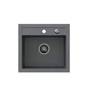 Kuechenspuele vbchome spuelbecken 50 x 47 cm grau spuele