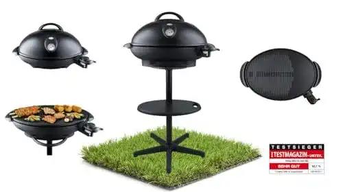 Steba VG 350 BIG Kugelgrill mit Haube in Grau