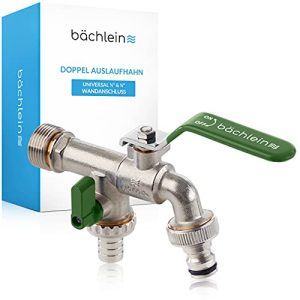 Ball valve Bächlein universal double outlet tap for the garden