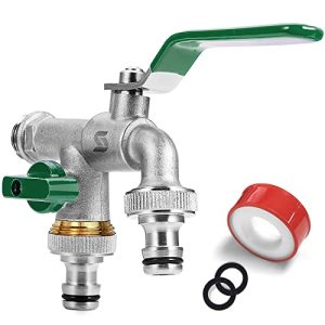 Ball valve SPGOOD garden tap, double outlet tap
