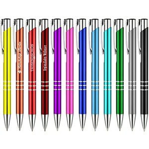 Kugelschreiber mit Gravur Druckspezialist 10 Stück Metall