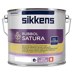 Barniz de resina sintética Sikkens Rubbol Satura - resistente a los arañazos, blanco