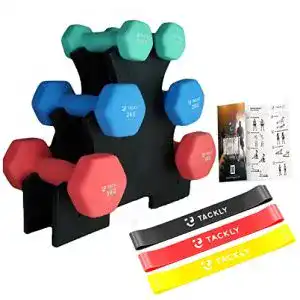 Kurzhantel set tackly hanteln set neopren 1kg 2kg 3kg