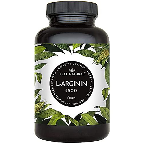 L-Arginin Feel Natural – 365 vegane Kapseln – 4500mg, pflanzlich
