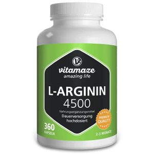 L-Arginina Vitamaze – incríveis cápsulas de vida em alta dosagem 4500 mg