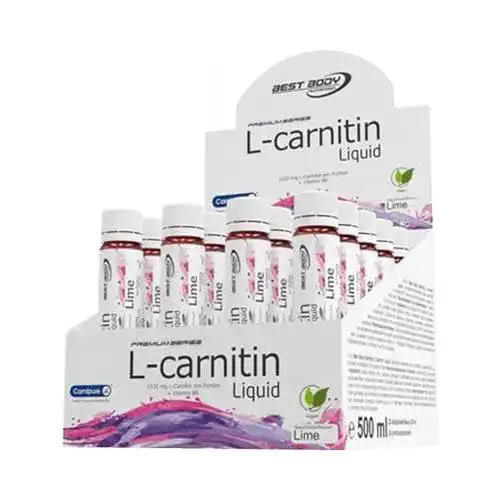 L-Carnitin von Best Body Nutrition mit Carnipure und Limettengeschmack, 20 Ampullen