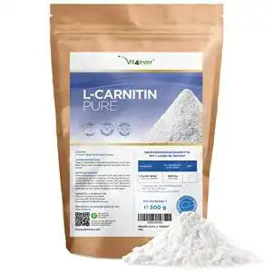 L carnitin vit4ever pure 300 g reines pulver ohne zusaetze