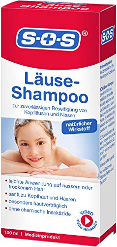Läusemittel SOS Läuse Shampoo, Beseitigung Nissen, Kopfläuse