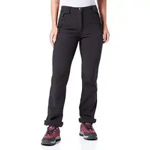 Langlaufhose cmp softshellhose fuer damen schwarz d36