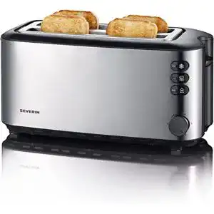 Langschlitztoaster severin automatik mit broetchenaufsatz