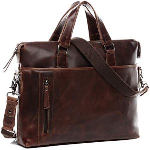 Laptop bag BACCINI with removable shoulder strap Leandro made of premium