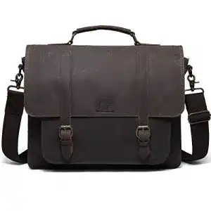 Laptoptasche kasgo umhaengetasche herren wasserabweisend gewachste