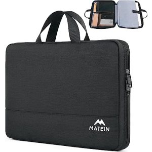 Bolsa para laptop MATEIN capa para laptop de 15,6 polegadas, capa para laptop à prova d'água