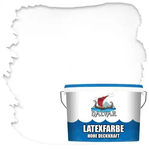 Latexfarbe Halvar mit hoher Deckkraft in Weiß und 100 Farbtönen