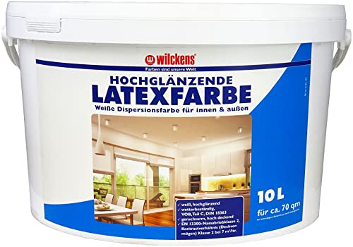 Latexfarbe Wilckens hochglänzend, 10 l, Weiß