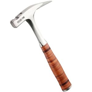 Latch hammer Picard type 790 all-steel with leather handle, roughened face