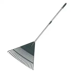 Laubbesen orientools gartenrechen verstellbarer teleskopstiel