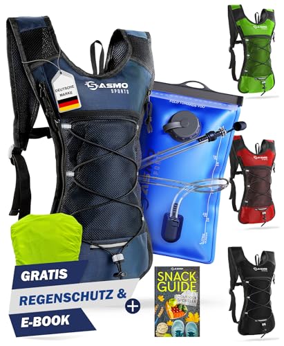 Futó hátizsák SASMO Sports ® hidratáló hátizsák kék, hőrekesszel
