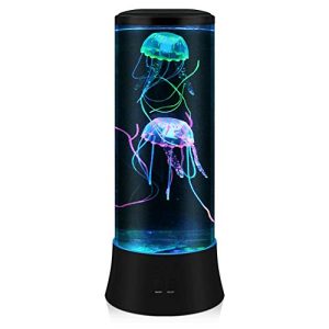 Lávalámpa POYO LED fantázia medúza, kerek, igazi medúza