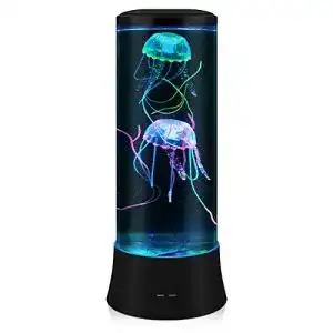 Lavalampe poyo led fantasy quallen rund echte quallen