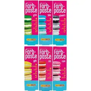 Lebensmittelfarbe decocino farbpaste set 6er set 6 x 25 g