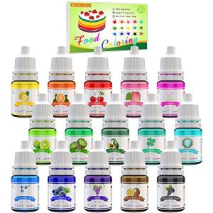 Colorant alimentaire DecorRom – Coffret de 15 colorants alimentaires liquides