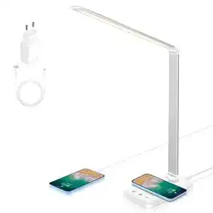 Led schreibtischlampe wilktop dimmbare tischlampe 6w