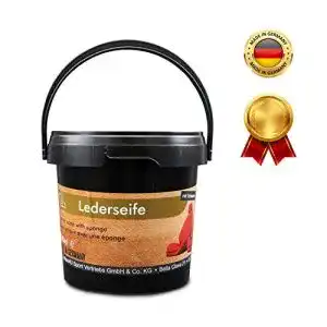 Lederseife equi deluxe mit schwamm pflege von autositzen