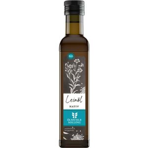 Linseed oil Ölmühle Solling native cold-pressed Naturland ORGANIC, 250 ml