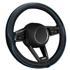 ELZO leather steering wheel cover, 37-38cm / 15” steering wheel cover