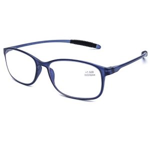 Reading glasses DOOViC blue light filter computer blue/square flexible
