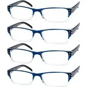 Lesebrille eyekepper 4er pack damen und herren rechteckige