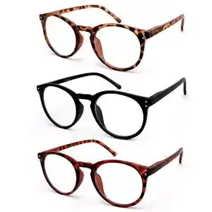 Lesebrille vecien 3 stueck federn scharnier brillen mattes finish