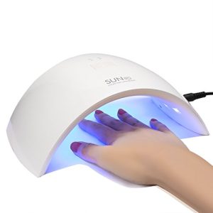 ACEVIVI UV lamp for gel nails, portable, 24 W