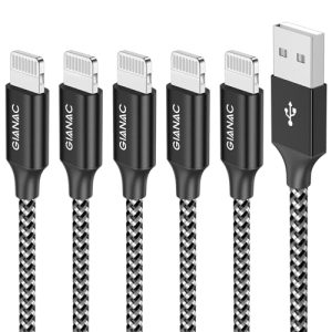 Lightning cable GIANAC iPhone charging cable, 5 pieces